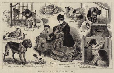 Vores kunstners noter på en hundeudstilling af John Charles Dollman